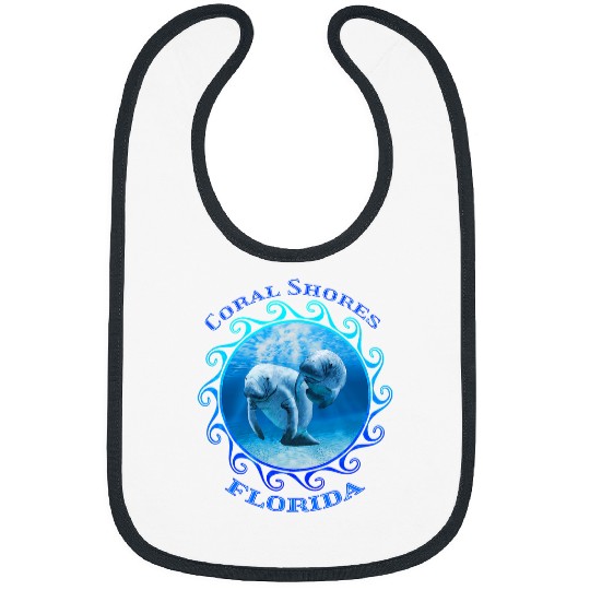 Manatee Pet Coral Shores Florida Vacation Swimming Manatees Bibs