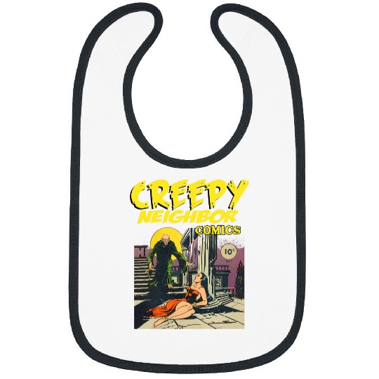 Book Fun FUNNY Creepy Neighbor Comics Parody Horror Comic Bibs