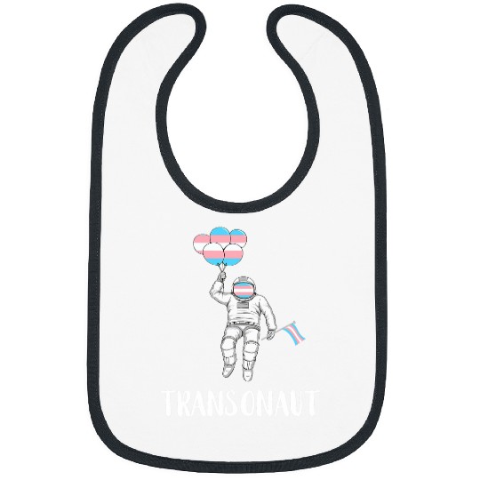 Astronaut Job Trans Pride Transgender Flag LGBTQ Astronaut Transgender 3 Bibs
