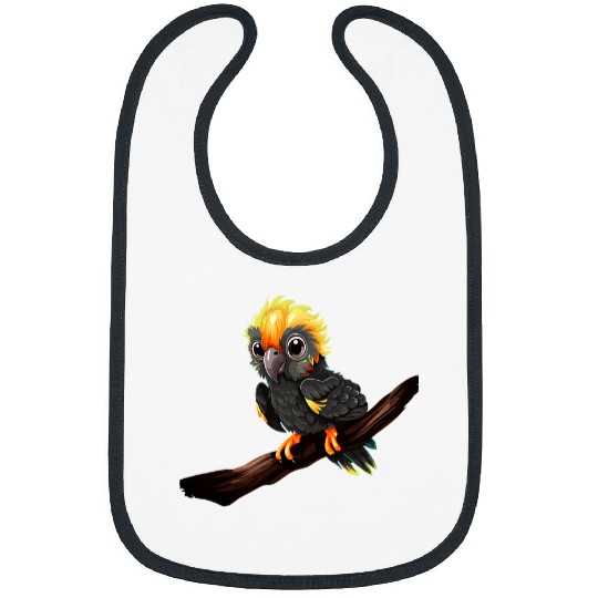 Chicken Pet Parrots on Branch Macaw Cockatoo Chick Jungle Bird Parrot Bibs