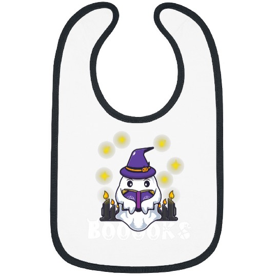 Book Fun Funny Cute ghosts Booooks Reading Teacher Librarian Halloween Bibs