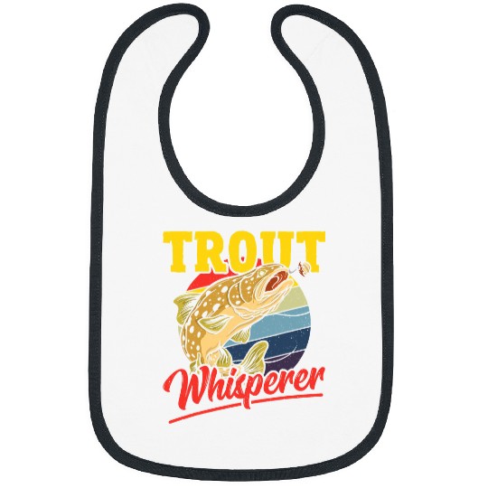 Fishing Fun Trout Whisperer Trout Fishing Fish Hunting Bibs
