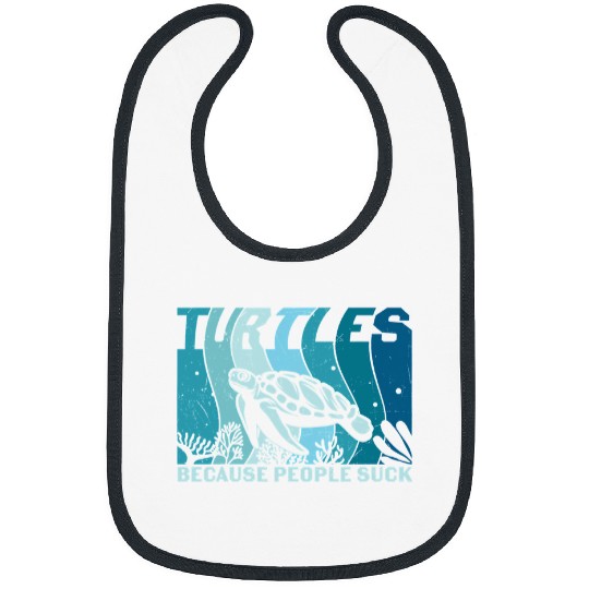 Turtle Pet Funny Tortoise Sea Animal Plus Size Graphic Bibs