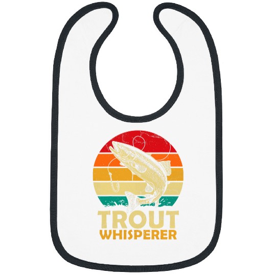 Fishing Fun Brook Brown Rainbow Trout Fish Gift Trout Fishing Bibs