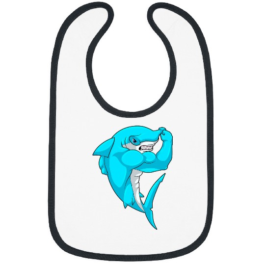 Shark Pet Hammerhead shark Bodybuilder Bodybuilding Sports Bibs