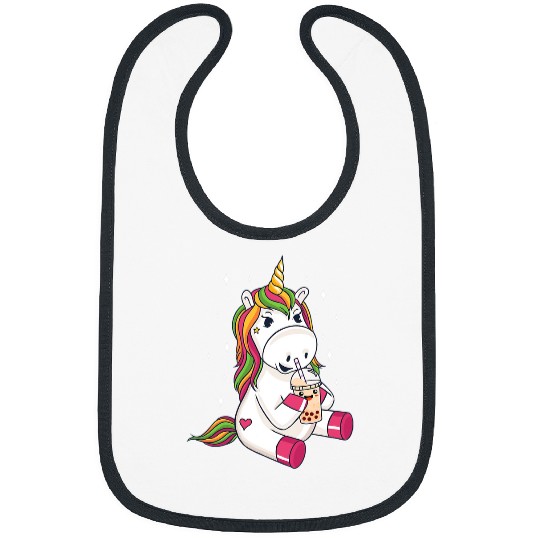 Unicorn Pet Bubble Kawaii Unicorn Drinking Boba Tea Bibs
