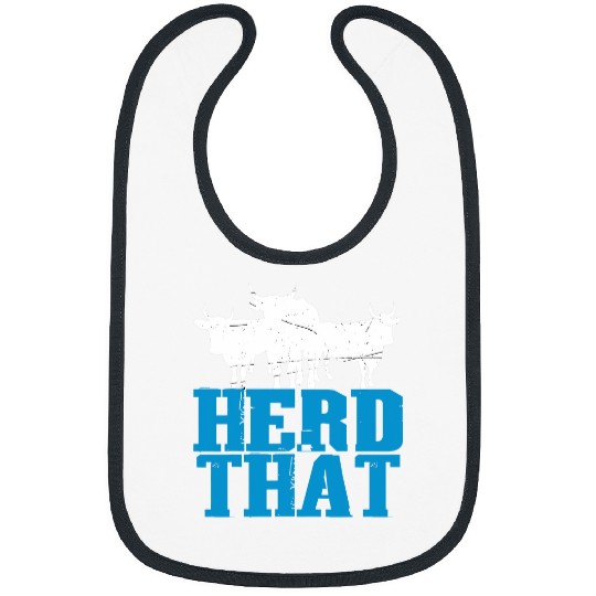 Cow Pet Herd That Cattle Rancher Dairy Farmer Funny Cow Bibs