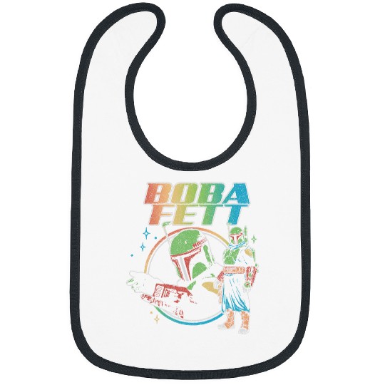Book Fun Star Wars The Book Of Boba Fett Rainbow Logo Bibs