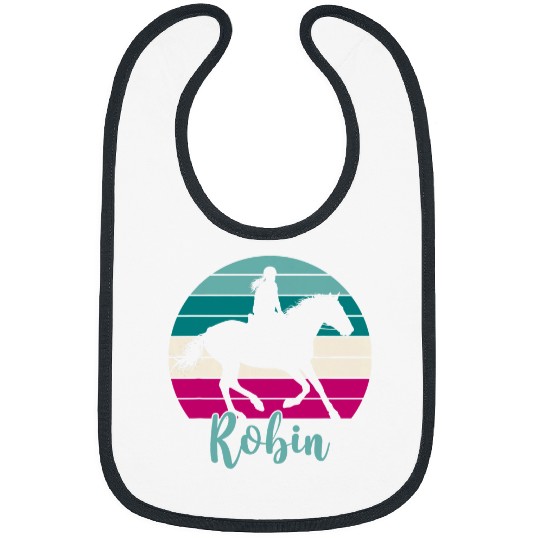 Horse Pet Robin Name Gift 2Equestrian  Robin Horse Girl 21 Bibs
