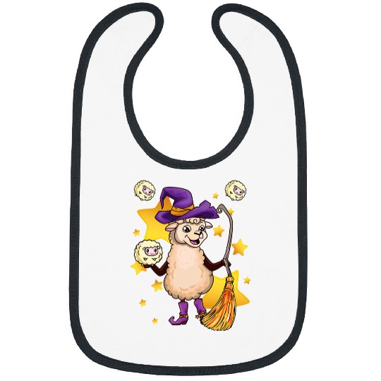 Sheep Pet Kawaii Sheep Witch Costume Boys Girls Funny Halloween 3 Bibs