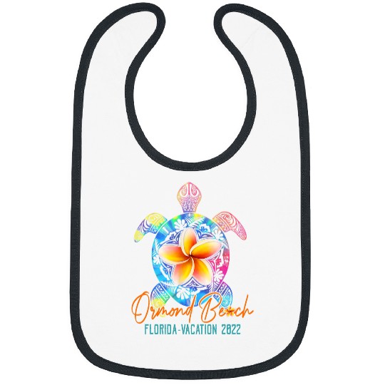 Turtle Pet Ormond Beach Florida Turtle Family Vacation Matching Bibs