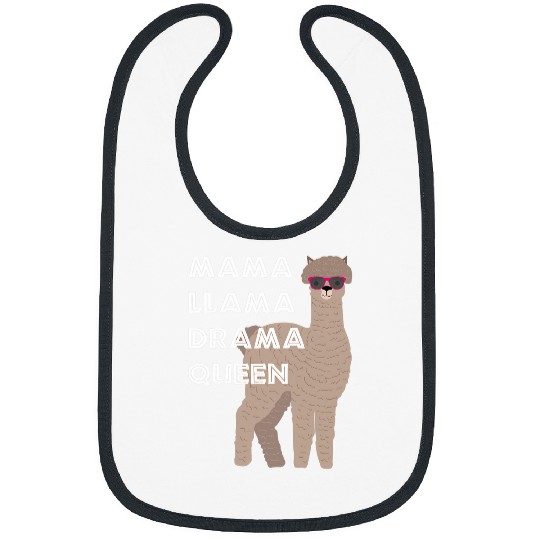 Llama Pet Mama Llama Drama Queen Mom Mothers Day Bibs