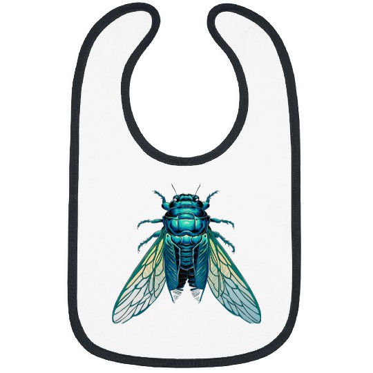 Cicada Insect 2024 Bug Colorful Entomology Entomologist Bibs
