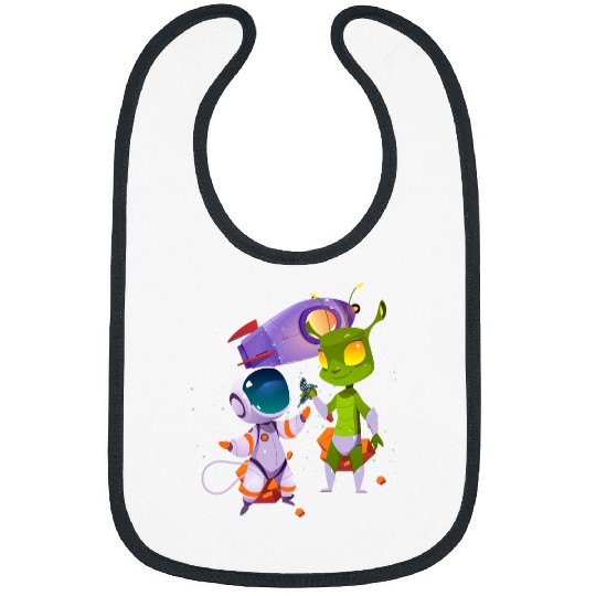 Aliens UFO Inking Astronaut Tattoo Bibs