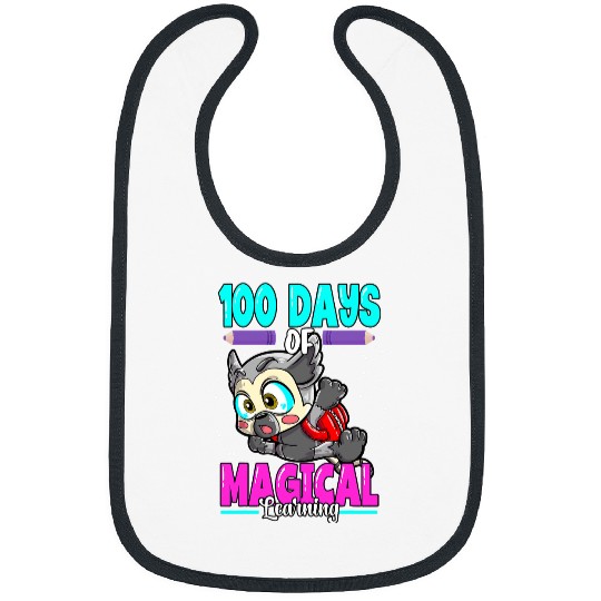 Lemur Pet Katta Lemur 100 Days Of School 100 Days of Magical Learning Bibs