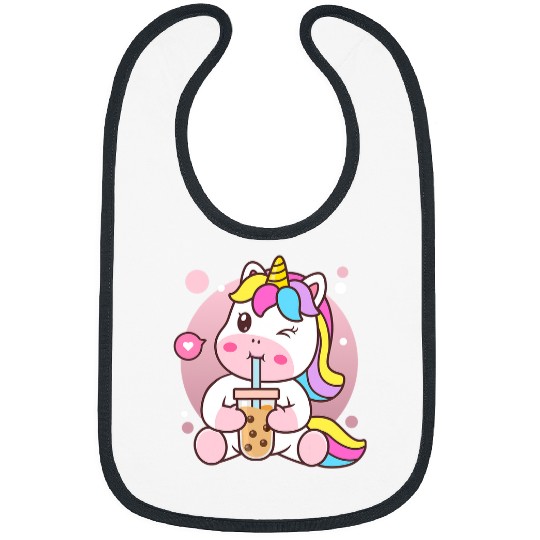 Unicorn Pet Boba Tea Bubble Tea Anime Kawaii Bibs