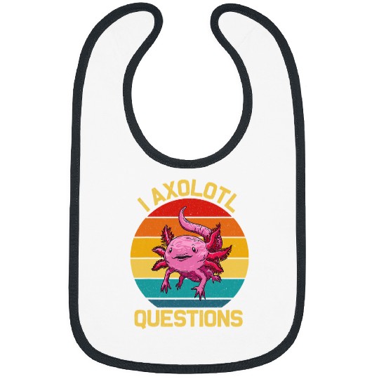 Axolotls Pet vintages I Axolotls Questions Mexican Salamander Cute Axolotls Bibs