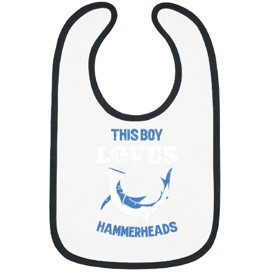 Shark Pet Hammerhead Shark Boy Kids Shark Lover Marine Biologist Bibs