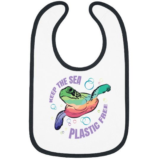 Turtle Pet Plastic frees Environment Save Sea Bibs