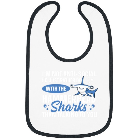 Shark Pet Great Hammerhead Shark Quote for a Hammerhead Shark Lover 15 Bibs