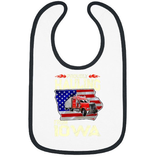 Truck Fun Proudly Hauling From Iowa Trucker Bibs