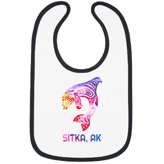 Whale Pet Sitka Alaska PNW Native American Indian Orca Killer Bibs