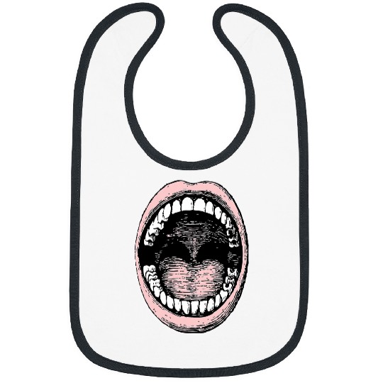 dentists Job Big Mouth Open Say Aaah dentists Perfect Gift Popular Design Bibs