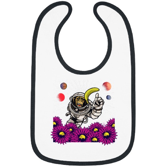 Astronaut Job Funny vintages Space Planet Travel Astronaut Banana Monkey Bibs