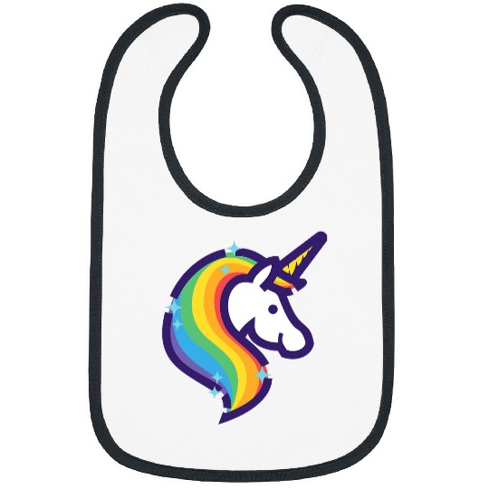 Unicorn Pet Rainbow Striped Kidcore Aesthetic Clothes E Girl Bibs