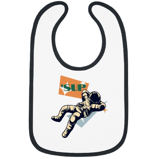 Astronaut Job vintages Space Astronaut SciFi Rocketman Retro Moon Man 3 Bibs