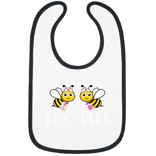nurses Job Boo Bees Nursing nurses Funny Halloween Crew rn icu er 2 Bibs