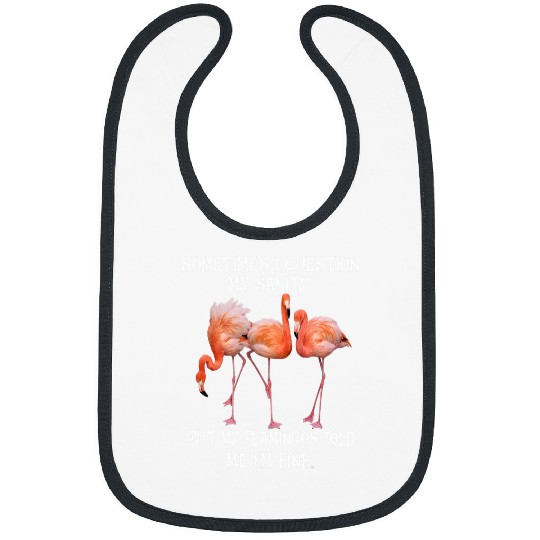 Flamingo Pet Question my sanity flamingo but my flamingo told me Im fine Bibs