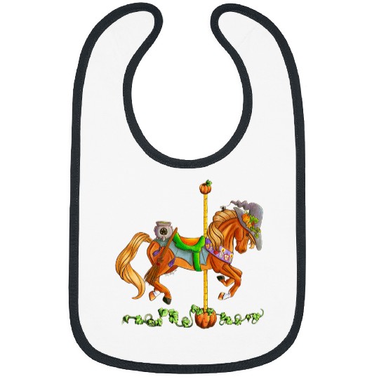 Horse Pet Samhain Halloween Carousel Horse Bibs