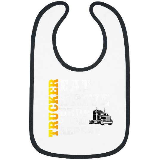 Truck Fun Pun Big Rig SemiTrailer Truck Driving Bibs