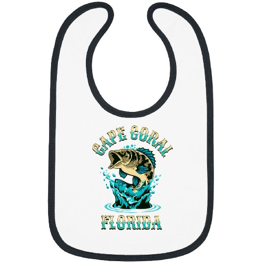 Fishing Fun Cape Coral Florida USA Fishing Design Bibs