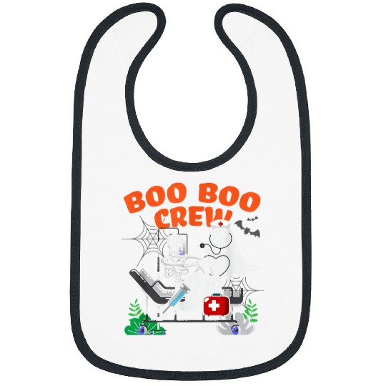 nurses Job Boo Crew Doctor Paramedic EMT nurses Halloween 2 Bibs