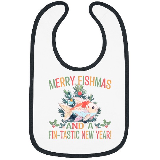 Fishing Fun Merry FIshmas A FinTastic New Year 1 Bibs