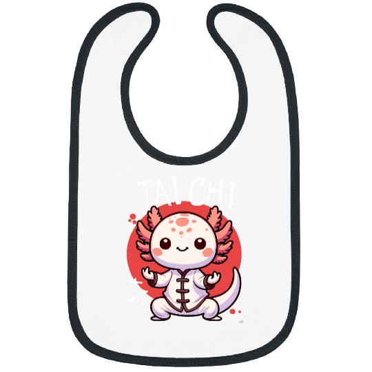 Axolotls Pet Zen Master Underwater Martial Arts Tai Chi Flow Bibs