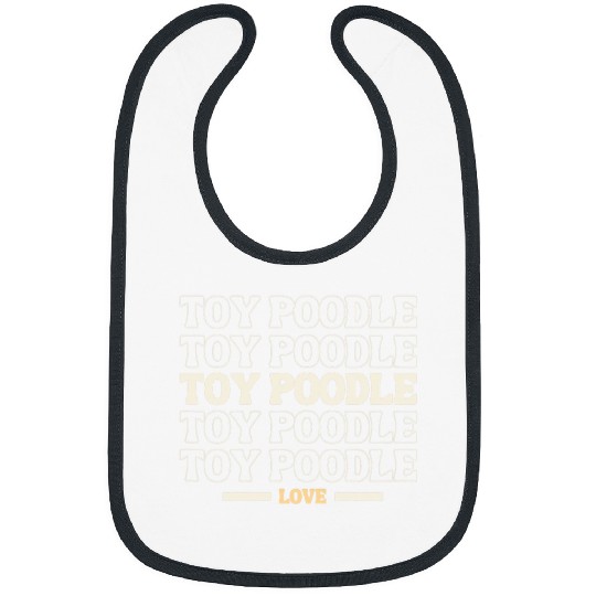 Poodle Pet vintages Toy Poodle multi line dog lovers Bibs