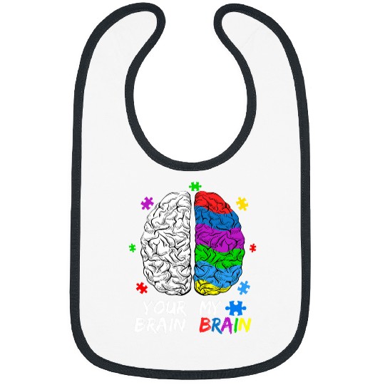 Autism Puzzle Your Brain Neurodivergent Neurodiversity Bibs
