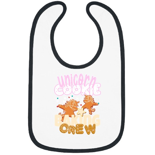 Unicorn Pet  Unicorn Cookie Baking Crew Christmas Baker Team 7 Bibs