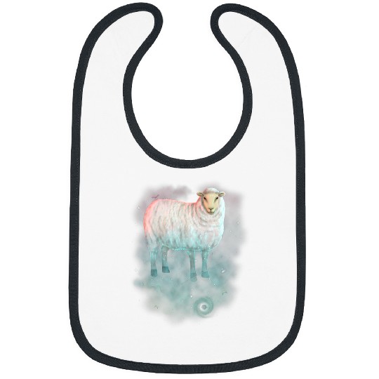 Sheep Pet Cosmic Galaxy Celestial Outer Space Astronomy 93 Bibs