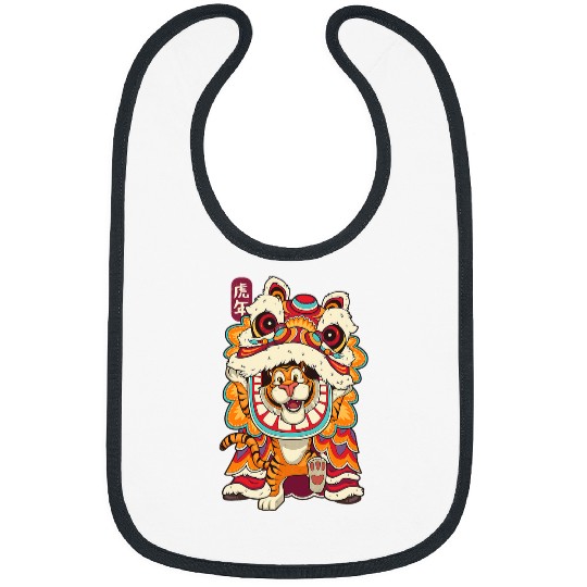 Dragon Pet Chinese New Years For Men Dancing Tiger Dragon 21 Bibs