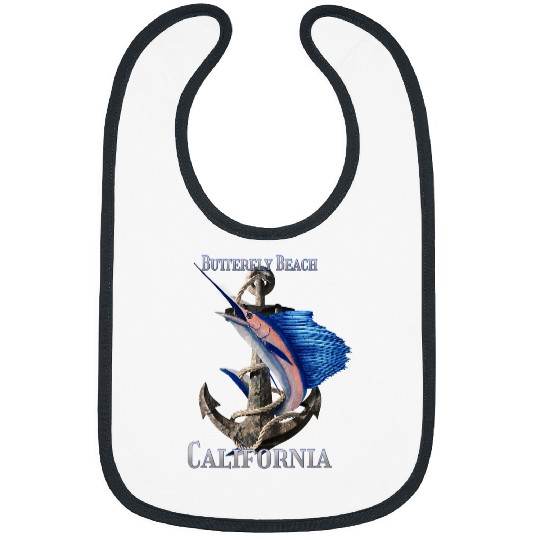 Fishing Fun Butterfly Beach californias swordsfish Marlin Ocean Fishing Bibs