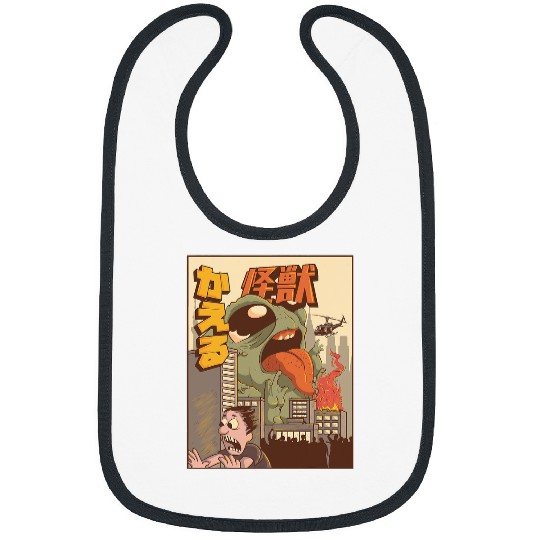 Frog Pet Kaiju Frog Japanese Monster Bibs