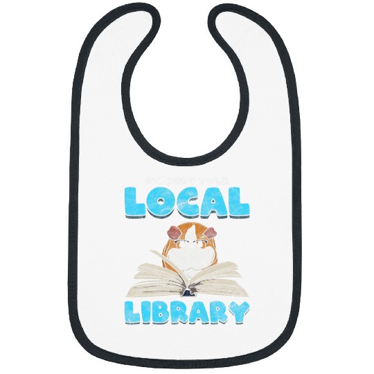 Book Fun Support Your Local Library Guinea Pig Book Bibs