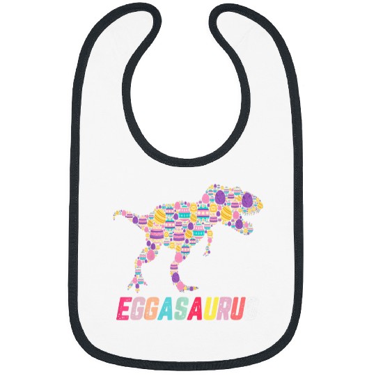 eggasaurus stegosaurus egg dinosaur happy easter day Bibs