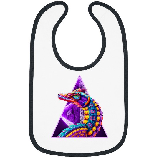 Dragon Pet Christian Aztec God Quetzalcoatl Cool Snake Dragon Inca Maya Bibs