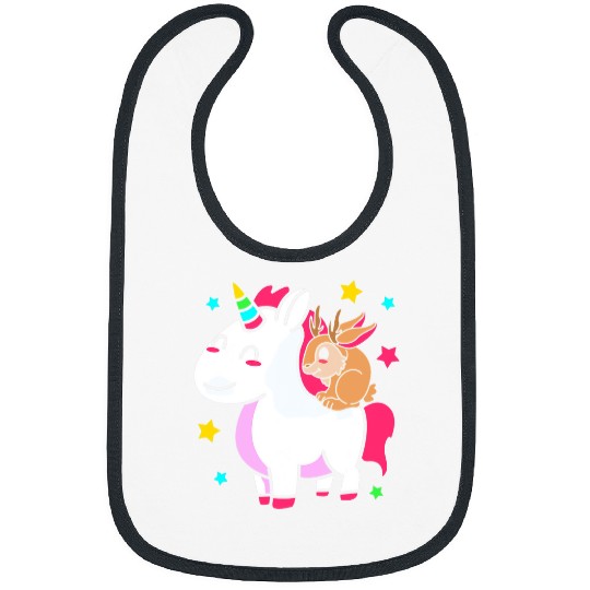 Unicorn Pet Jackalope Riding Unicorn Cryptid Squad Unicorn Jackalope Bibs
