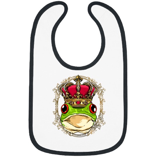 Frog Pet King Queen Frog Toad Princess Amphibian Animal Frog Lover Bibs